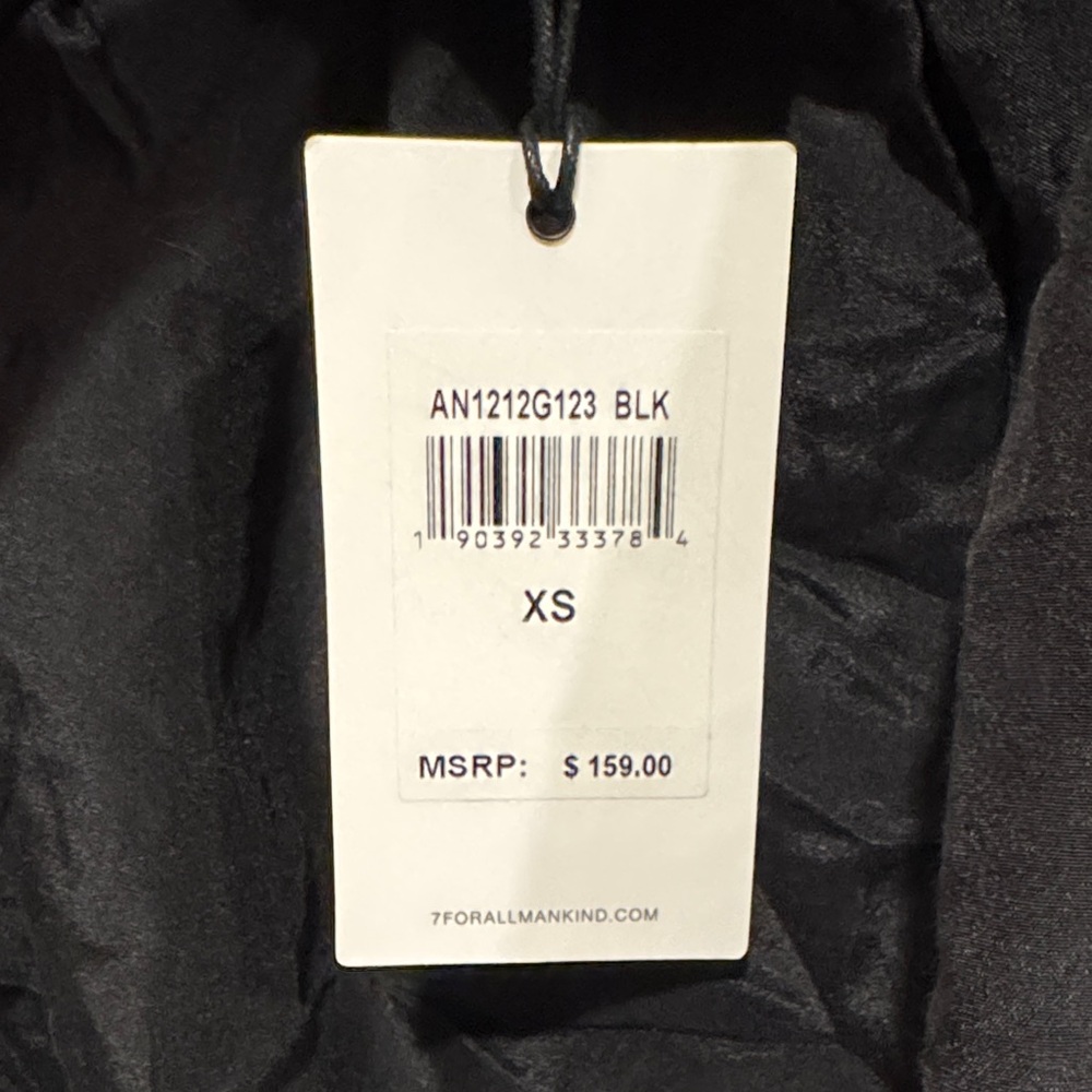 7 For All Mankind Elegant Black Blouse - Picture 7 of 10